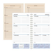 images of 6-hole and wirebound planner refills