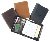 ziparound leather 3-ring organizer planner